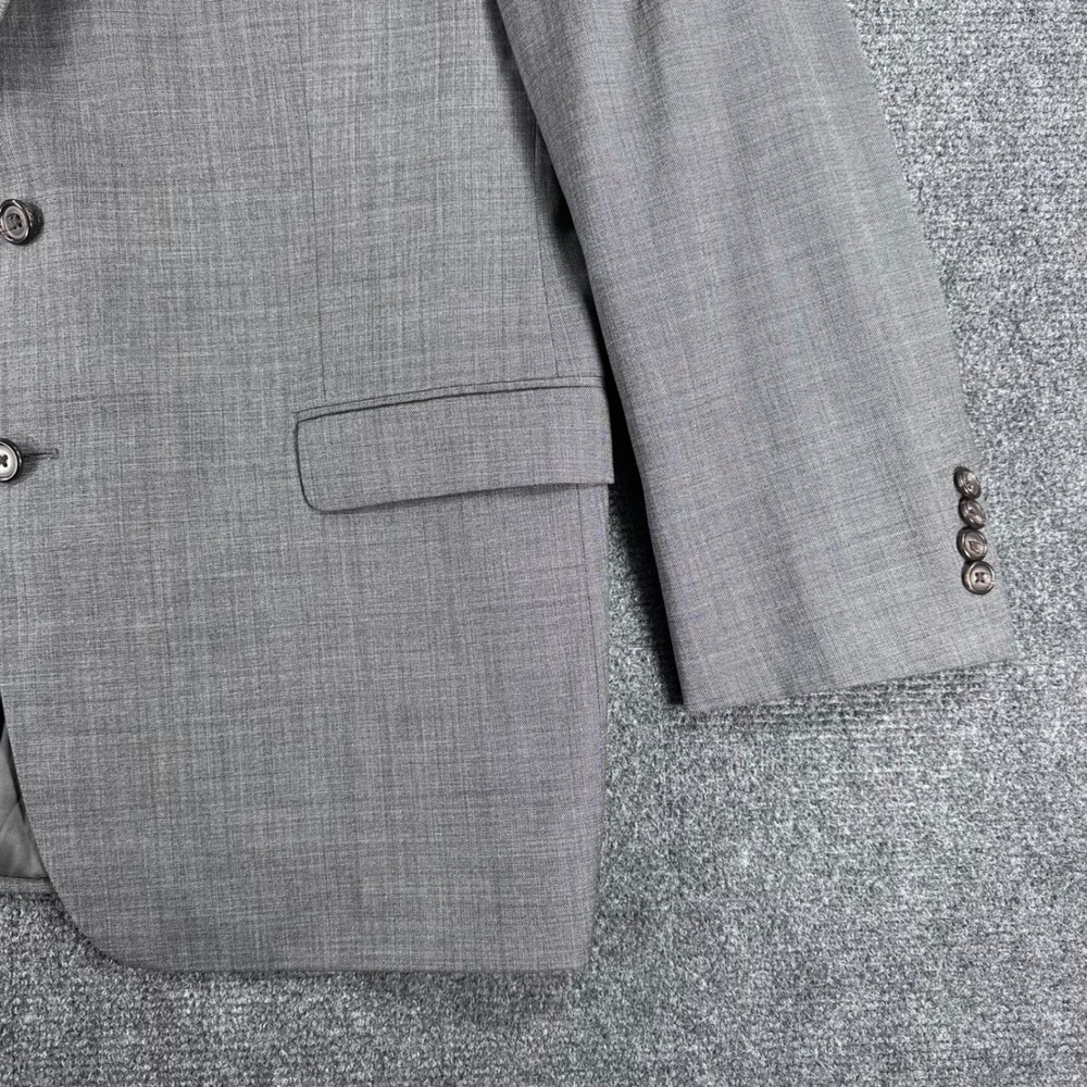 Lauren Ralph Lauren Blazer Mens 44R 44 Regular Grey 100% Wool Sport Coat Jacket - Picture 6 of 16